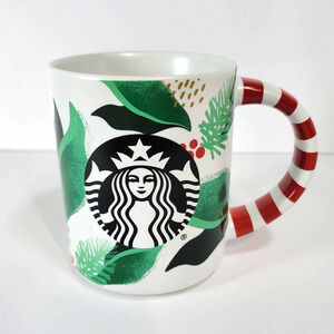Starbucks Holly Berry & Candy Cane Holiday Christmas Mug